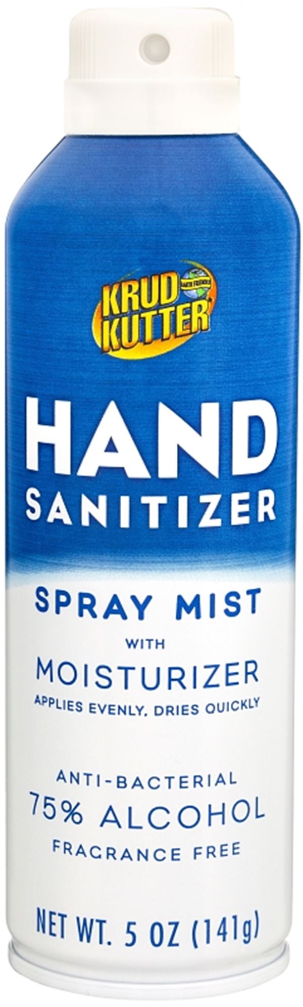 Krud Kutter 365301 Hand Sanitizer, Alcohol-Like, Colorless, 5 oz, Aerosol Can