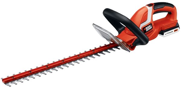 Black+Decker LHT2220 Electric Hedge Trimmer, 20 V, 3/4 in Cutting Capacity, 22 in L x 2-1/2 in W Blade