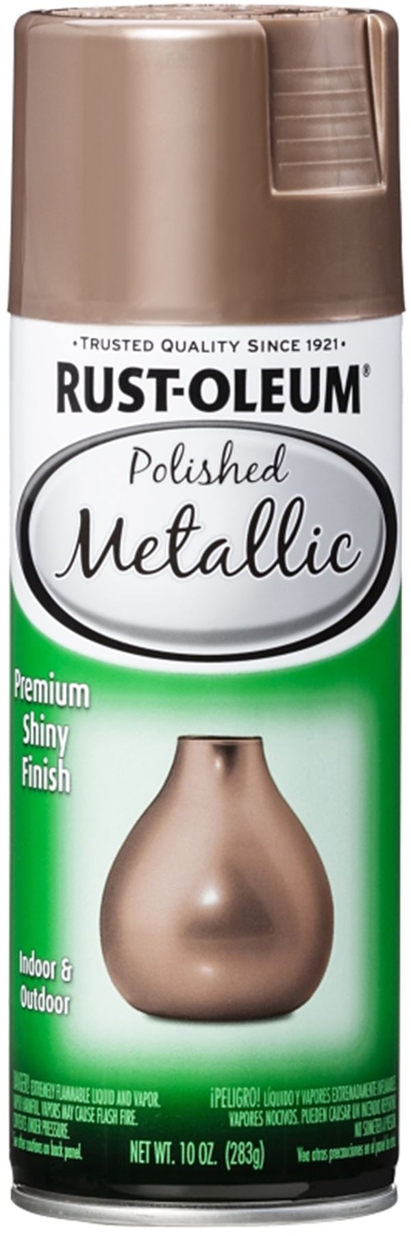 Rust-Oleum 365136 Paint, Polished Metallic, Rose Gold, 10 oz, Aerosol Can