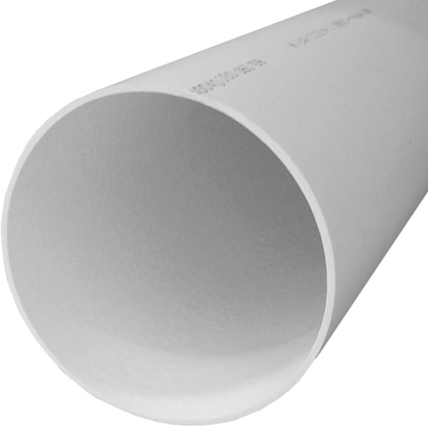 JM Eagle SDR Series 27599 Pipe, 3 in, 20 ft L, Solvent Weld, PVC