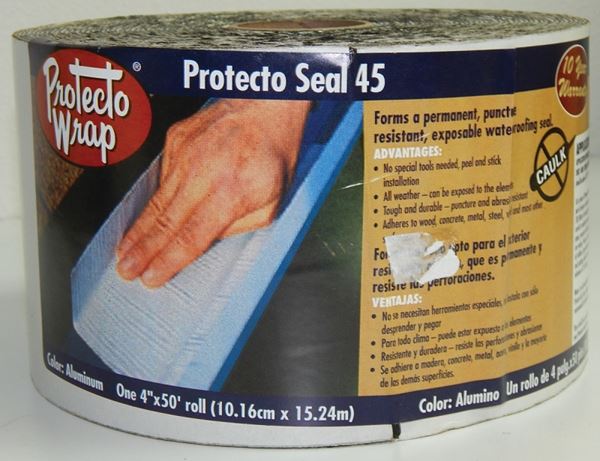 Protecto Wrap Protecto Seal 45 805202SW Membrane Flashing, 50 ft L, 2 in W, Polyethylene, Self-Adhesive