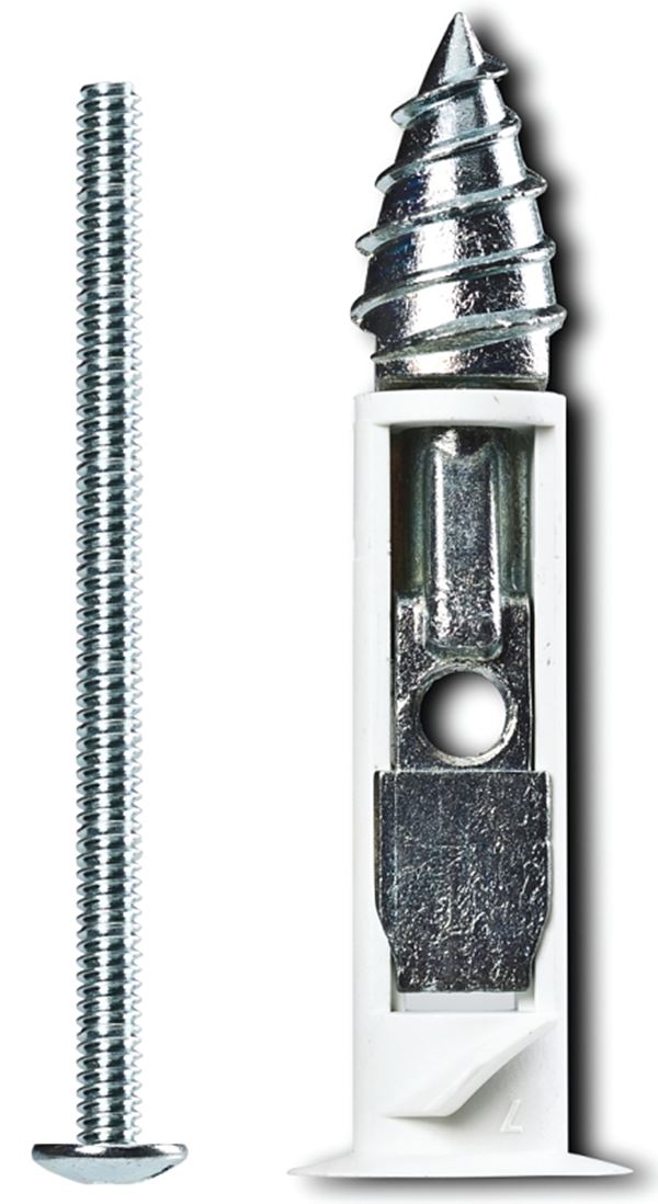 Cobra Anchors 360S Driller Toggle Bolt, 2 in L, Zinc, Chrome Zinc, 90 lb