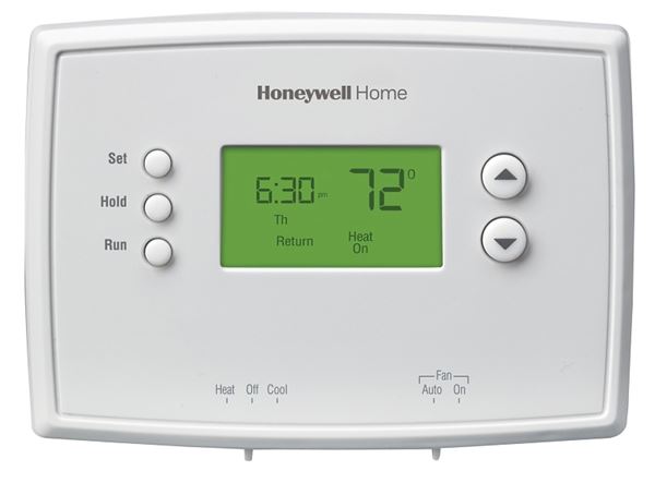 Honeywell RTH2410 Series RTH2410B1019 OG Programmable Thermostat, 24 V, 40 to 99 deg F Control, Backlit Display