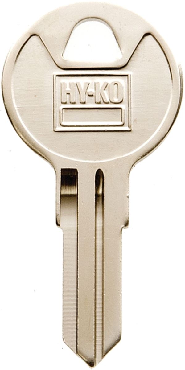 Hy-Ko 11010TM15 Key Blank, Brass, Nickel, For: Trimark Cabinet, House Locks and Padlocks, Pack of 10