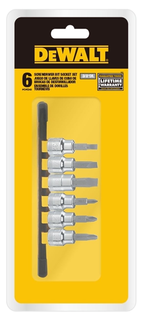 DeWALT DWMT75422OSP Screwdriver Bit Socket Set, Polished Chrome Vanadium