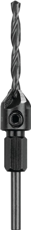 DeWALT DW2712 Drill Bit, 3/16 in Dia, 3-3/4 in OAL, Countersink, Spiral Flute, 4-Flute, 1/8 in Dia Shank