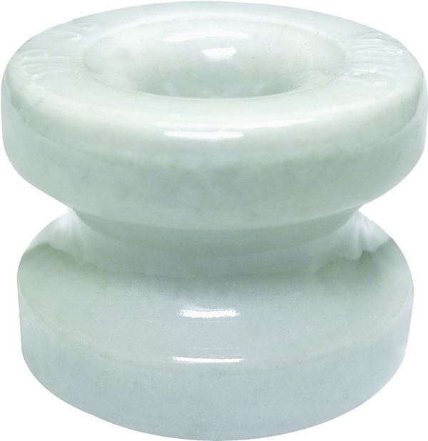 Zareba WP36/05820-96 Large Corner Insulator with Washer, Polywire, Ceramic, White