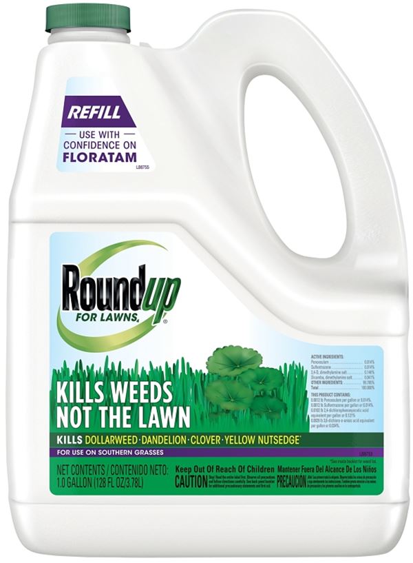 Roundup 5009010 Lawn Weed Killer, Liquid, 1 gal Bottle