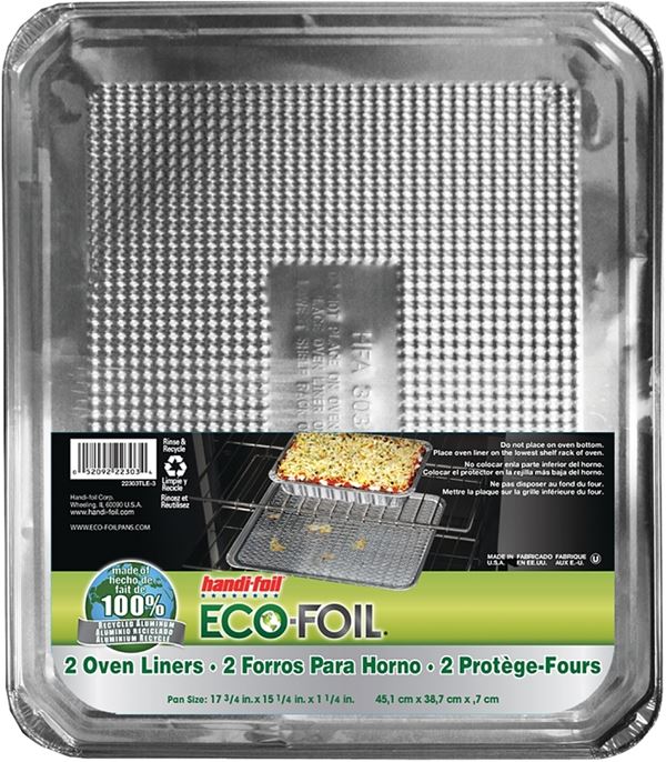 Handi-Foil 22303TL-015 Oven Liner, Aluminum, Pack of 15