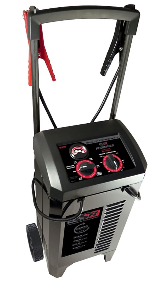 Schumacher Pro DSR140 Manual Battery Charger, 12/24 V Output, 10 A Charge, 200 A Engine Start