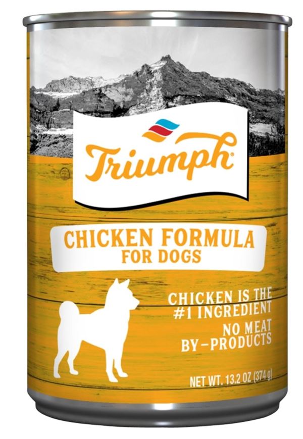 Triumph 6600391 Dog Food, Chicken Flavor, 14 oz Can