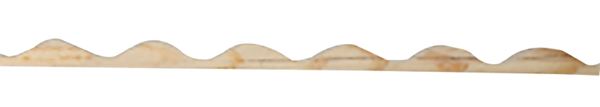 Tuftex 2220 Round Closure Strip, 8 ft L, Wood, Natural Wood, Horizontal