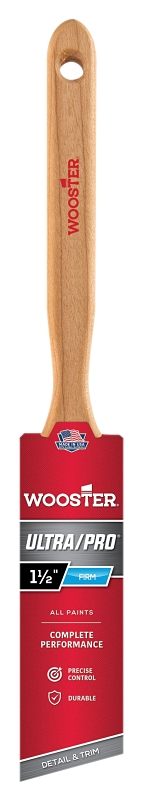 Wooster 4174-1-1/2 Paint Brush, 1-1/2 in W, 2-7/16 in L Bristle, Nylon/Polyester Bristle, Sash Handle