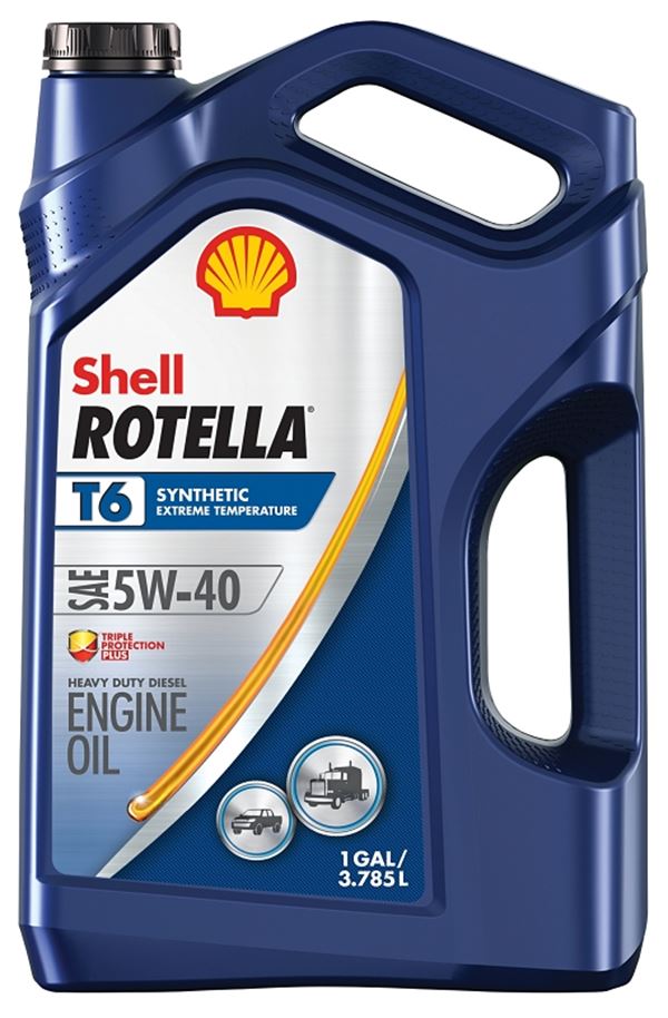 Shell Rotella T6 550045347 Diesel Motor Oil, 5W-40, 1 gal Jug, Pack of 3