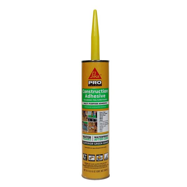 Sika 106403 Construction Adhesive, Gray, 10.1 oz, Cartridge, Pack of 12