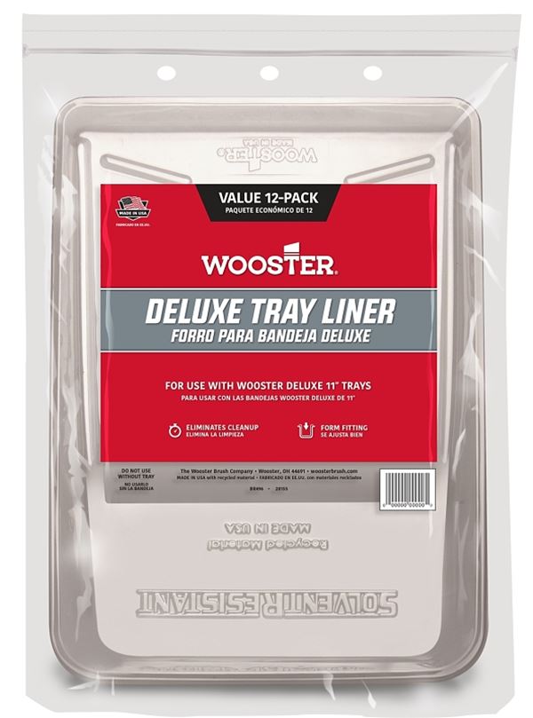 Wooster BR496-11 Deluxe Tray Liner, 1 qt, Polypropylene