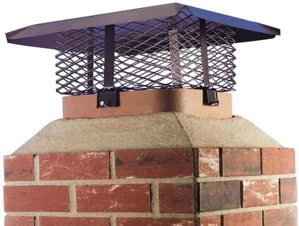 Shelter SCADJ-L-C Adjustable Chimney Cap, Steel, Black, Powder-Coated, Fits Duct Size: 19-1/2 x 9-1/4 x 24.6 in