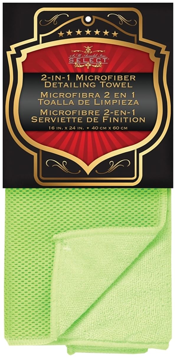 Sm Arnold 25-860 Mesh Towel, Microfiber Cloth, Green