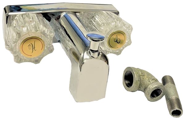 US Hardware P-009NB Faucet Diverter, Brass, Chrome