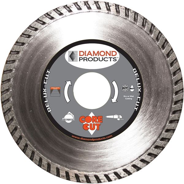 Diamond Products 21212 Circular Blade, 14 in Dia, 1 in Arbor, Diamond Cutting Edge