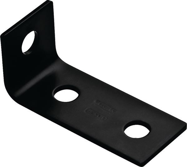 National Hardware 1152BC Series N351-477 Corner Brace, 3-1/2 in L, 1-1/2 in W, 1.6 in H, Steel, Powder-Coated, 1/PK