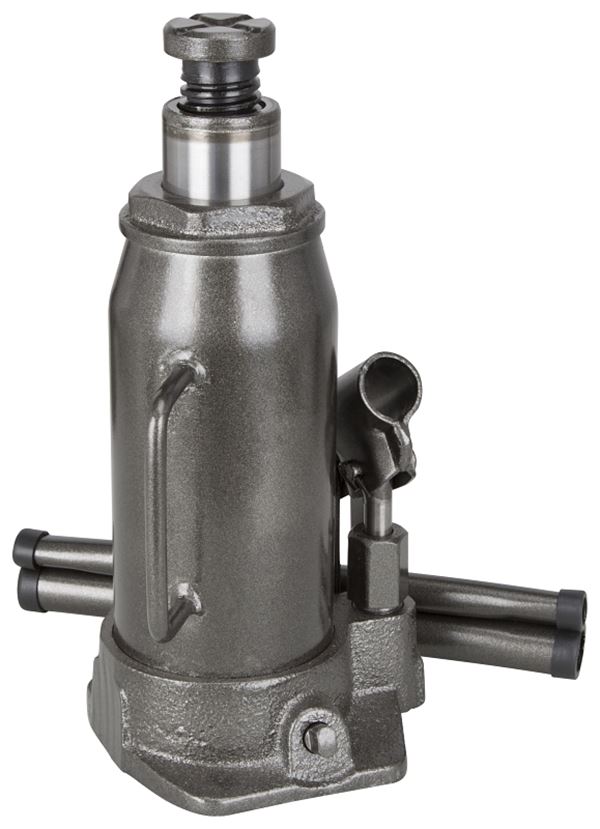 ProSource T010712 Hydraulic Bottle Jack, 12 ton, 9-3/8 to 18-7/16 in Lift, Steel, Gray