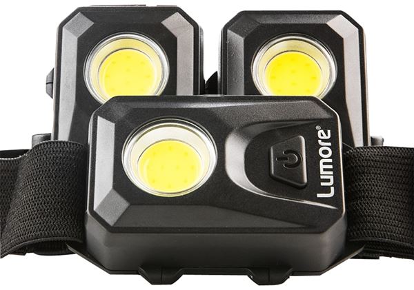 Nebo LUMORE 6857 Head Lamp, AAA Battery, Alkaline Battery, LED Lamp, 150, 30 m Beam Distance, 12 hr Run Time, Black