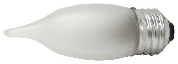 Sylvania 13439 Incandescent Lamp, 25 W, B10 Lamp, Medium Lamp Base, 165 Lumens, 2850 K Color Temp, 1500 hr Average Life