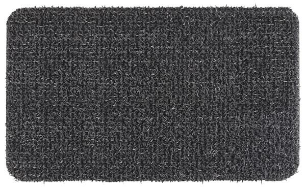 Grassworx 10372029 Door Mat, 29-1/2 in L, 17-1/2 in W, Rectangular, Solid Pattern, Flint