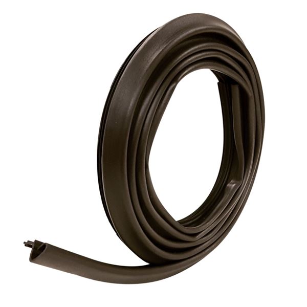 Frost King ES184B Weatherstrip, 3/4 in W, 1/2 in Thick, 7 ft L, Brown