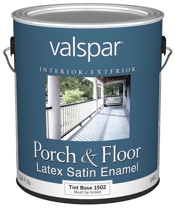 Valspar Medallion 1500 027.0001502.007 Porch and Floor Paint, Satin Sheen, 1 gal, 400 sq-ft/gal Coverage Area, Pack of 2