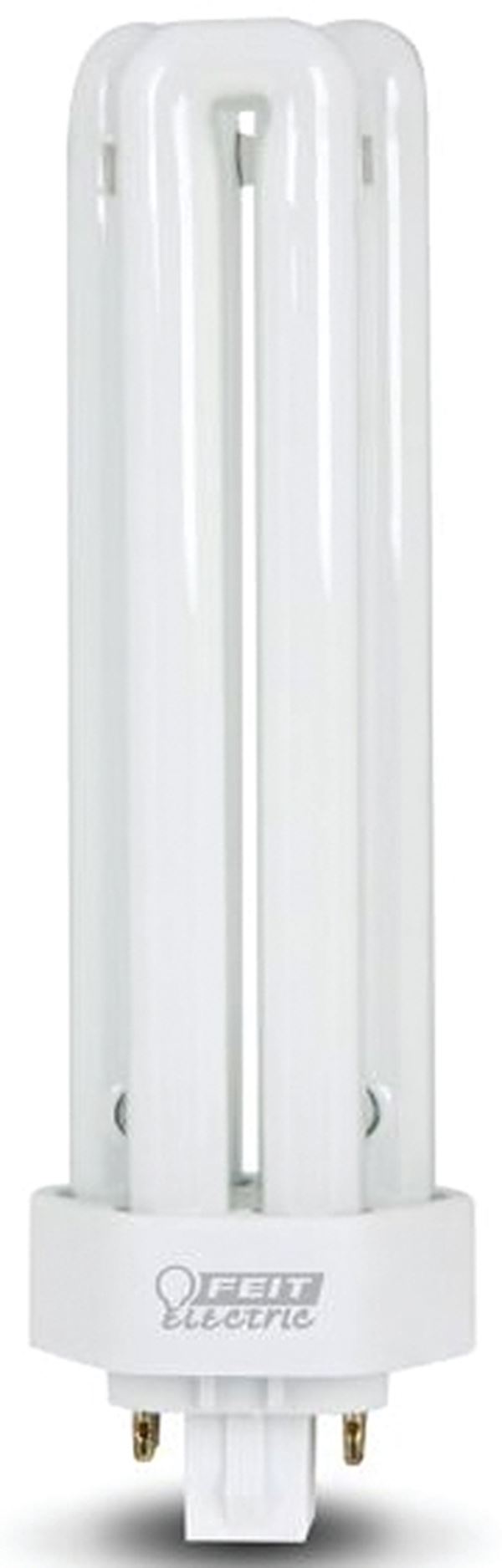 Feit Electric PLT21E/35 Compact Fluorescent Bulb, 32 W, T2 Lamp, 4-Pin Lamp Base, 3500 K Color Temp, Cool White Light