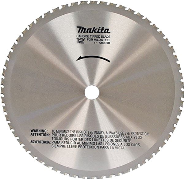 Makita A-90532 Circular Saw Blade, 12 in Dia, 1 in Arbor, 60-Teeth, Carbide Cutting Edge