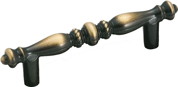 Amerock BP176CAE Cabinet Pull, 5-1/2 in L Handle, 1-1/4 in H Handle, 1-1/4 in Projection, Zinc, Antique English