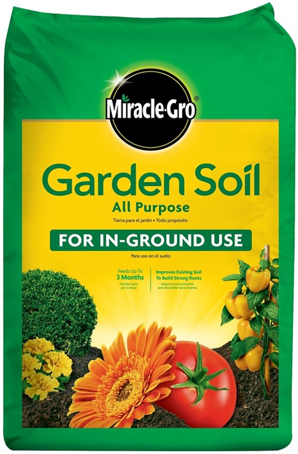 Miracle-Gro 75052430 All-Purpose Garden Soil, Solid, 2 cu-ft Bag