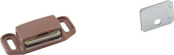 Amerock BP3473PT Magnetic Catch, 2 in L x 1-1/8 in W Catches, Plastic, Tan