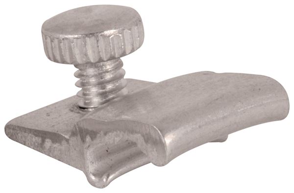 Make-2-Fit PL 7957 Storm Door Panel Clip, Aluminum, Mill, Silver, 8/CD