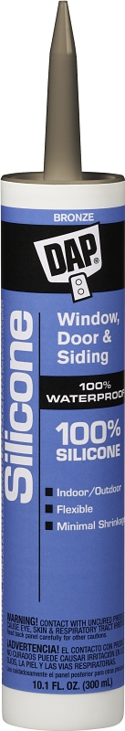 DAP 08647 Window and Door Sealant, Bronze, -40 to 400 deg F, 10.1 fl-oz Cartridge, Pack of 12