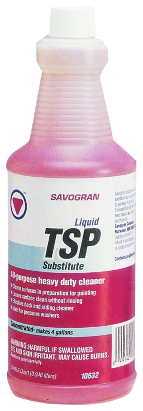 Savogran 10632 All-Purpose Cleaner, 1 qt, Bottle, Liquid, Clear/Pink