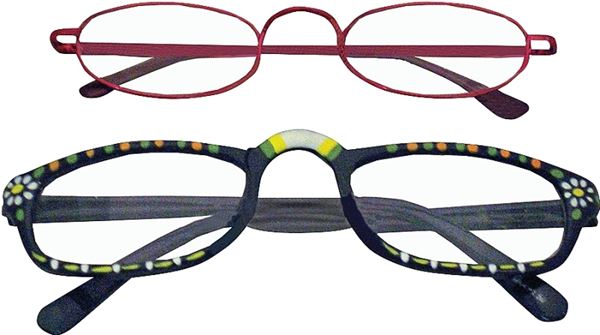 Diamond Visions RG-399 Reading Glasses, Unisex, 1 to 4 Magnification, Metal/Plastic Frame, Metal/Plastic Frame