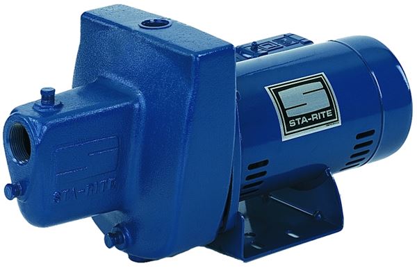 Sta-Rite FSNDH Jet Pump, 12.2/6.1 A, 115/230 V, 0.75 hp, 1-1/4 in Suction, 1 in Discharge Connection, Iron