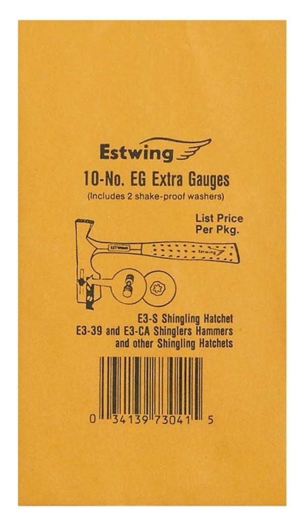 Estwing EG Replacement Gauge, For: E3-S and E3-CA Roofing Hatchet, Pack of 10