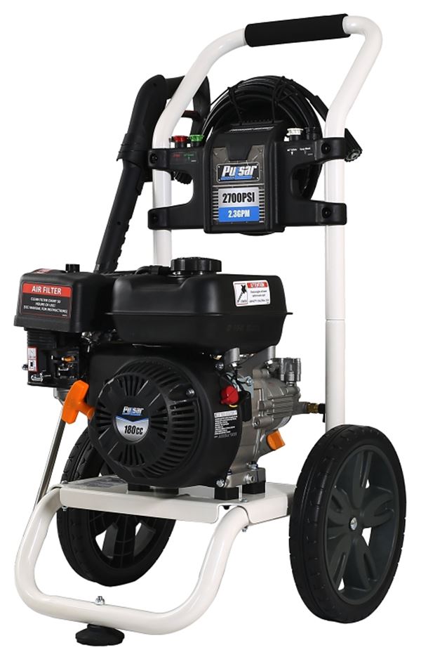 Pulsar PWG2700H19 Pressure Washer, Gasoline, 5 hp, OHV Engine, 180 cc Engine Displacement, 3 Piston Axial Cam Pump