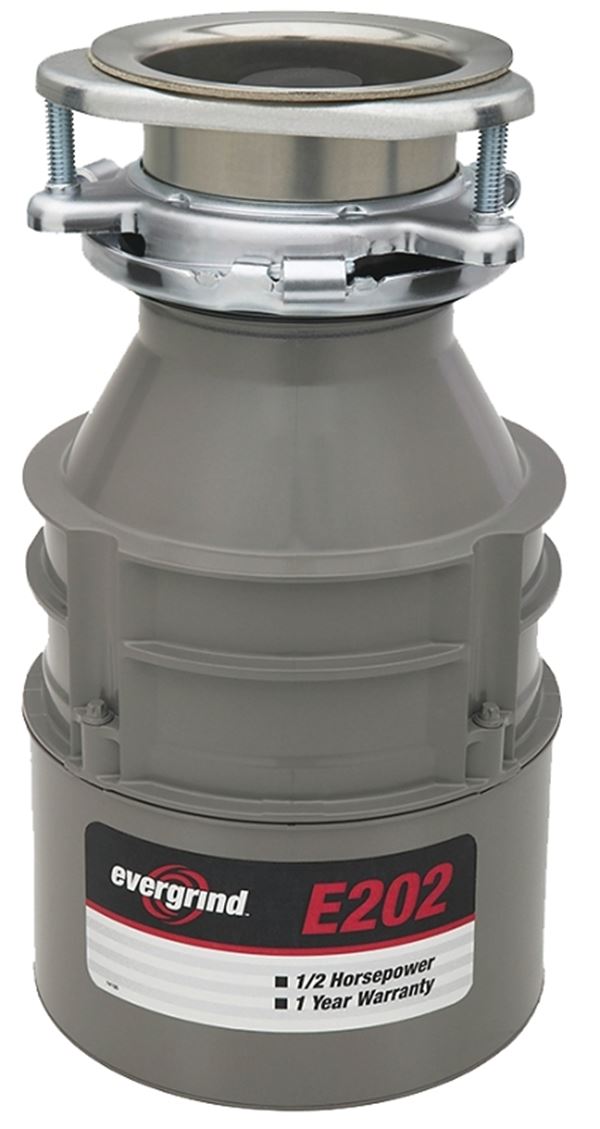 InSinkErator 75951 Food Waste Disposer, 1/2 hp Motor, 120 V, Gray