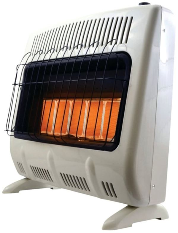 Mr. Heater F299830 Vent-Free Radiant Heater, 23-3/4 in W, 27 in H, 30000 Btu Heating, Propane