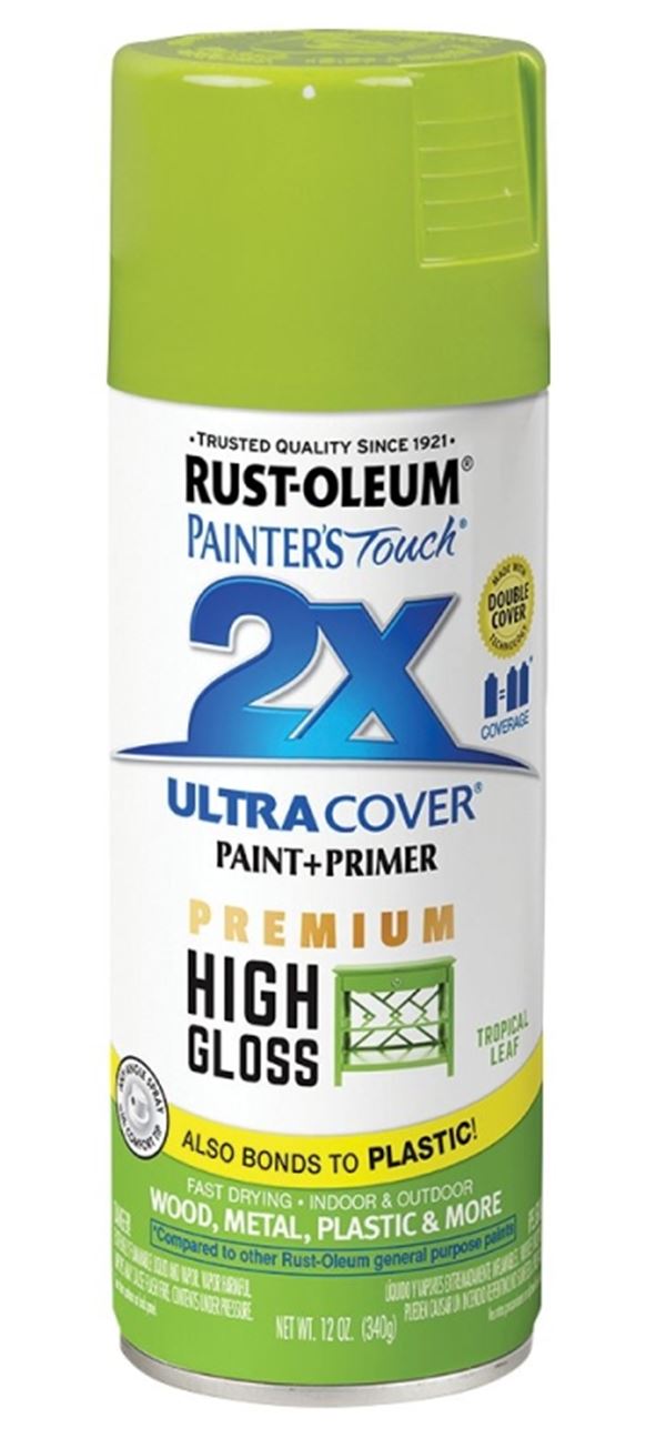 Rust-Oleum 331179 Spray Paint, High-Gloss, Tropical Leaf, 12 oz, Can