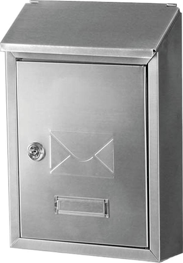 Gibraltar Mailboxes Ashley AWM00SS0 Mailbox, 220 cu-in Capacity, Stainless Steel, Gray, 8.4 in W, 2.8 in D, 11.7 in H