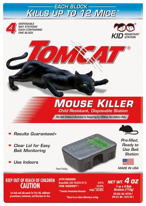 Tomcat 0371610 Disposable Mouse Bait Station, 1 oz Bait, Emerald Green