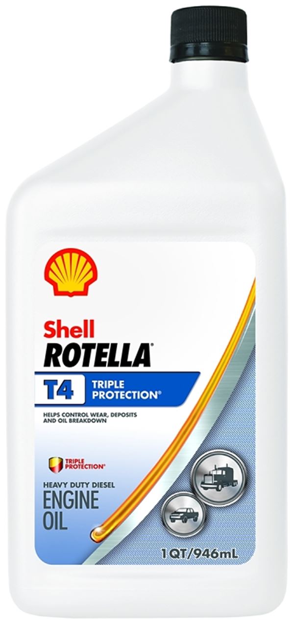 Shell Rotella 550049483 Motor Oil, 15W-40, 1 qt Bottle, Pack of 6