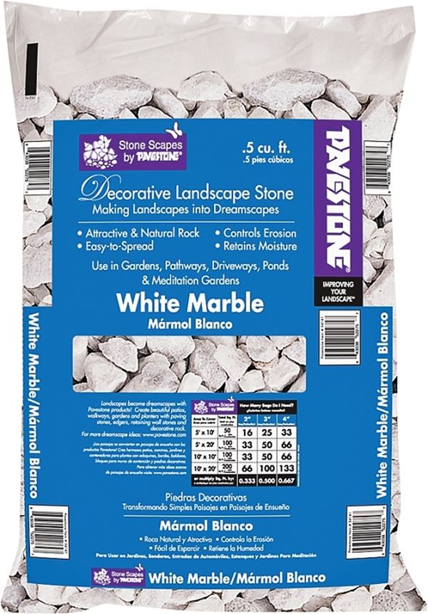 Pavestone 54141 Marble Chips, White